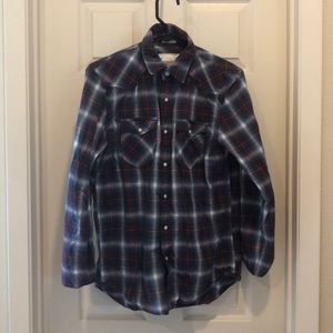 Plaid American Eagle Button Down